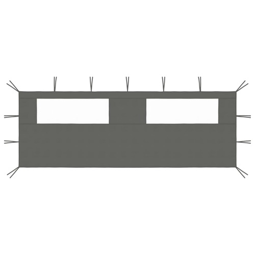 Gazebo Sidewall with Windows 6x2 m Anthracite