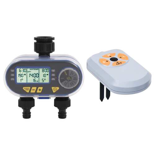 Digital Water Timer with Dual Outlet and Moisture Sensor