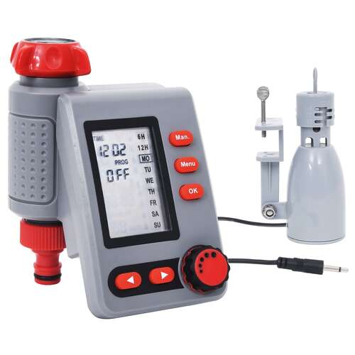 Digital Water Timer with Single Outlet and Rain Sensor