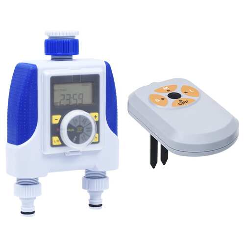 Electronic Dual Outlet Water Timer with Moisture Sensor
