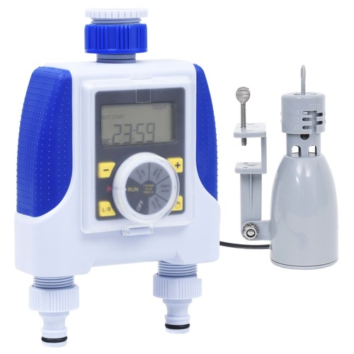 Electronic Dual Outlet Water Timer with Rain Sensor