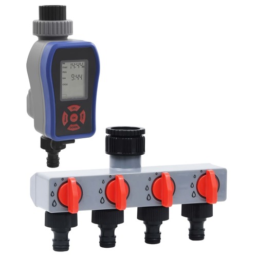 Digital Water Timer with Single Outlet and Water Distributor