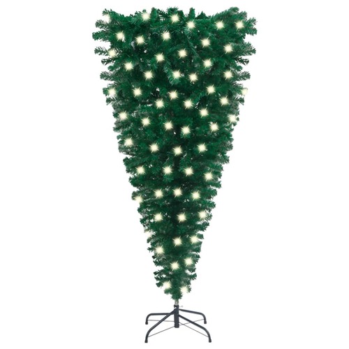 Upside-down Artificial Pre-lit Christmas Tree Green 120 cm