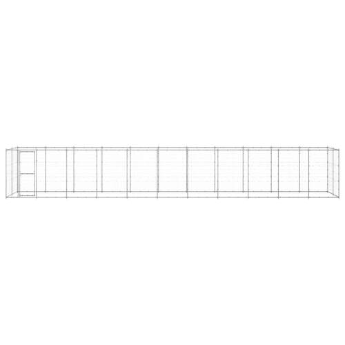 Outdoor Dog Kennel Galvanised Steel 26.62 m²