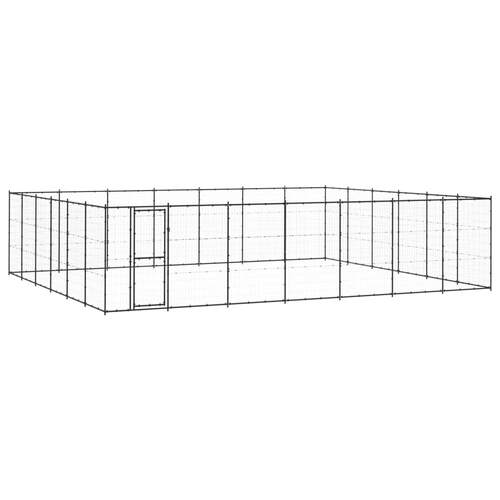 Outdoor Dog Kennel Steel 50.82 m²