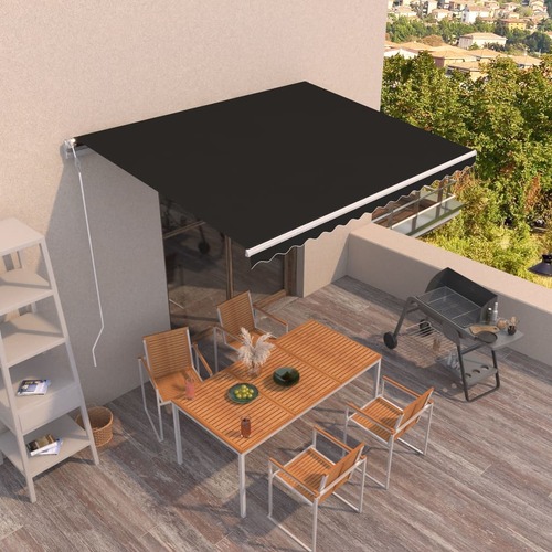 Automatic Retractable Awning 400x300 cm Anthracite