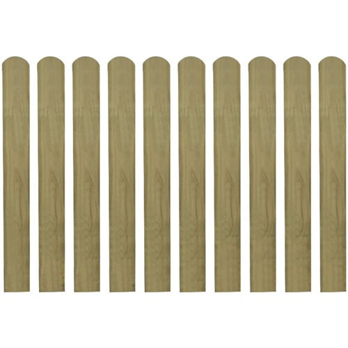 20 pcs Impregnated Fence Slats Wood 80 cm