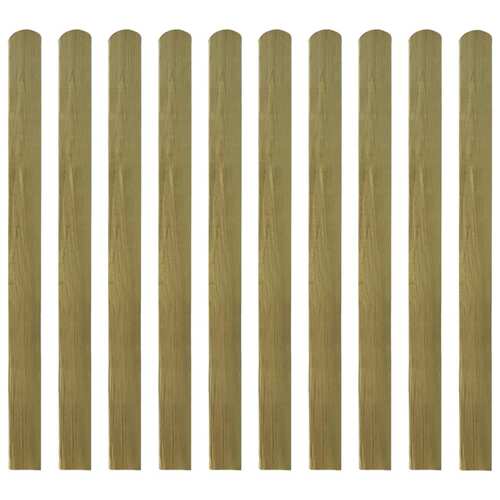 20 pcs Impregnated Fence Slats Wood 120 cm