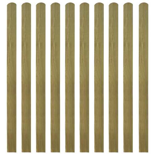 30 pcs Impregnated Fence Slats Wood 140 cm