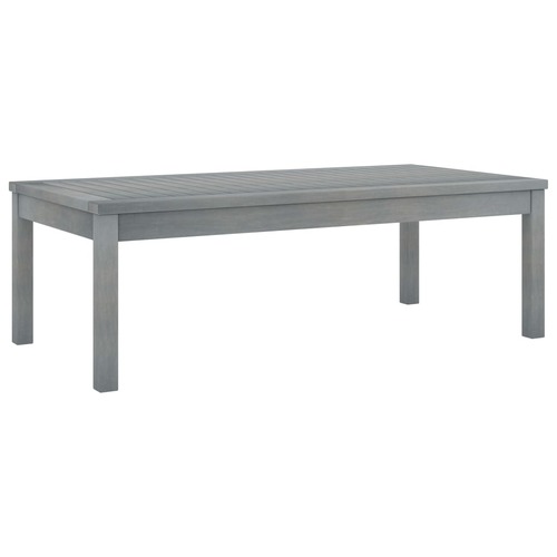 Coffee Table 100x50x33 cm Grey Solid Acacia Wood