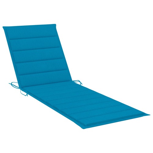 Sun Lounger Cushion Blue 200x60x3cm Oxford Fabric