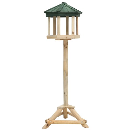 Standing Bird Feeder Solid Firwood 33x110 cm