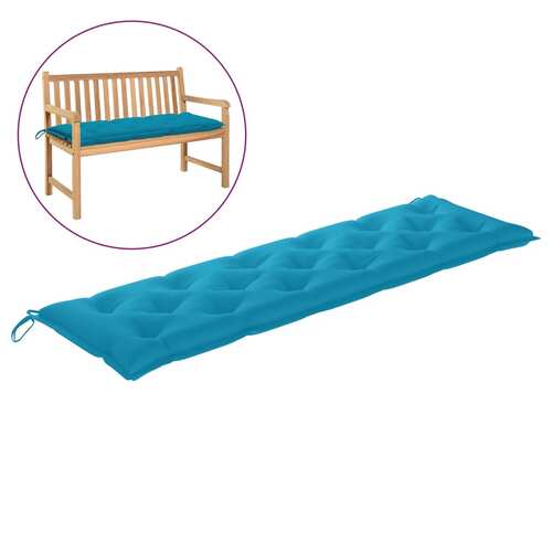 Garden Bench Cushion Light Blue 180x50x7 cm Oxford Fabric