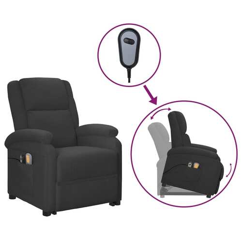Stand up Massage Chair Grey Faux Leather