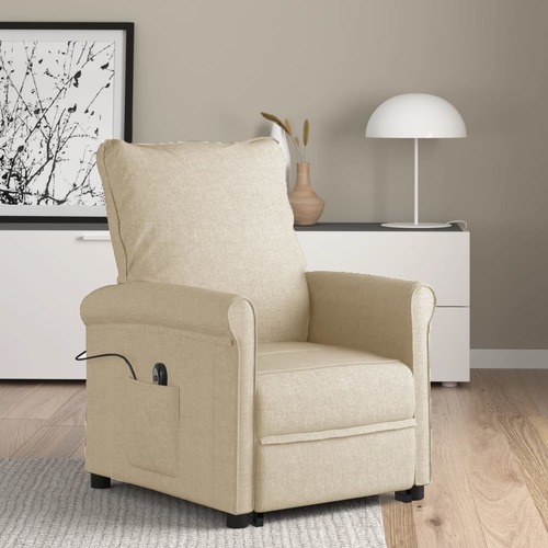 Stand up Chair Cream Fabric