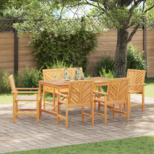 5 Piece Garden Dining Set Solid Wood Acacia