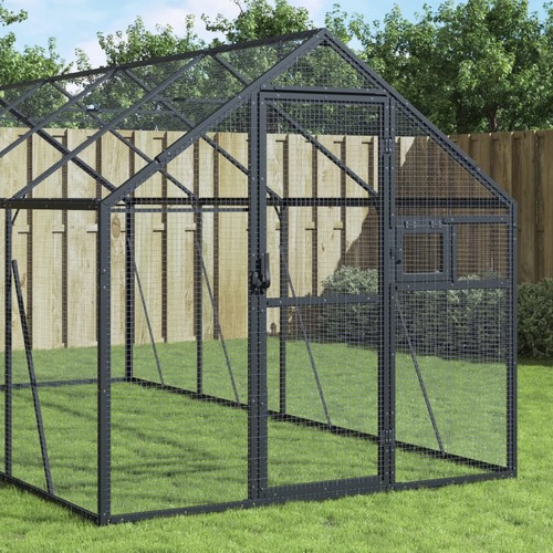Aviary Anthracite 1.79x6x1.85 m Aluminium