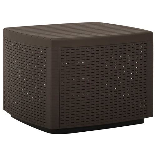 Garden Table Mocha 53x53x40 cm Plastic