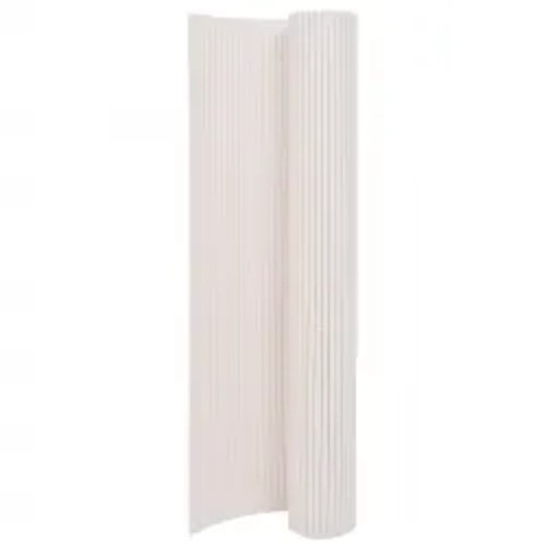 Double-Sided Garden Fence 110x500 cm White