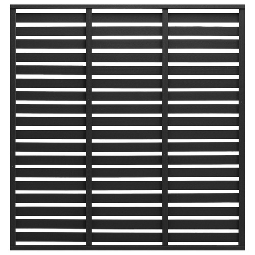 Fence Panel WPC 180x180 cm Black