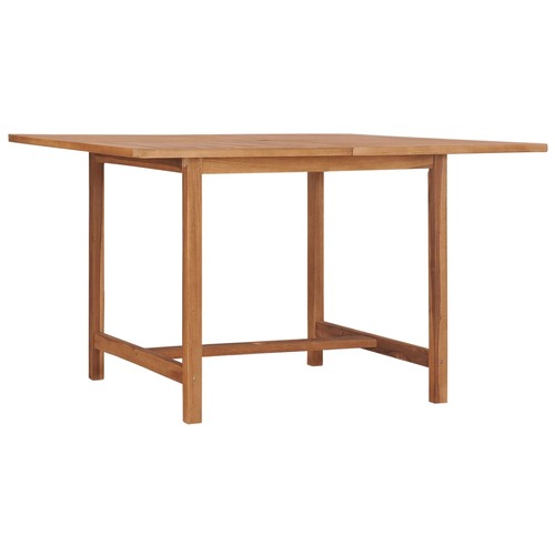 Garden Dining Table 110x110x75 cm Solid Wood Teak