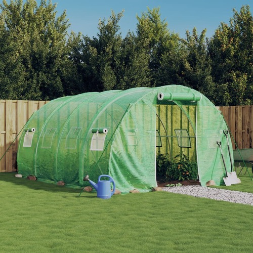 Greenhouse with Steel Frame Green 12 m² 4x3x2 m