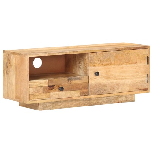 TV Cabinet 90x30x35 cm Solid Mango Wood