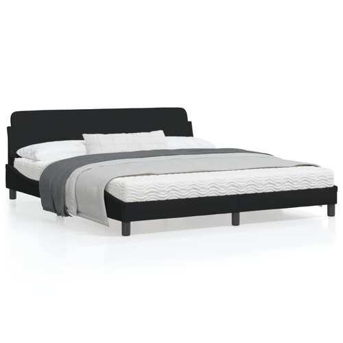 Bed Frame "Dover" Black 180x200 cm King Fabric