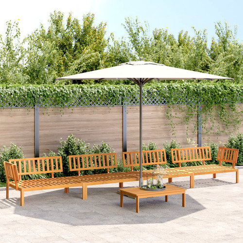 5 Piece Garden Pallet Sofa Set Solid Wood Acacia