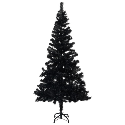 Artificial Christmas Tree with Stand Black 210 cm PVC