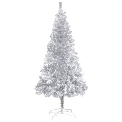 Artificial Christmas Tree with Stand Silver 150 cm PET