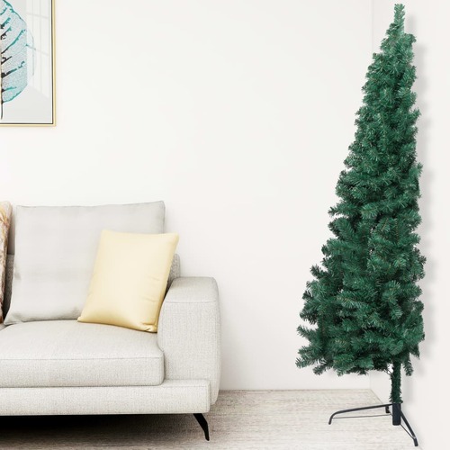 Artificial Half Christmas Tree with Stand Green 150 cm PVC