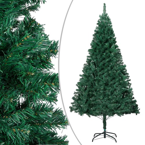 Artificial Christmas Tree with Thick Branches Green 210 cm PVC