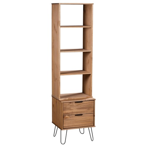 Book Cabinet "New York" Light Wood Solid Pine Wood