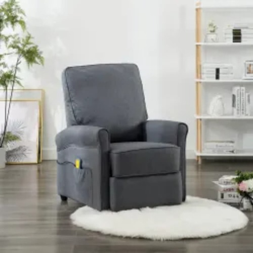 Massage Recliner Dark Grey Fabric (AU only)