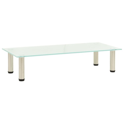 TV Stand Frosted 80x35x17 cm Tempered Glass