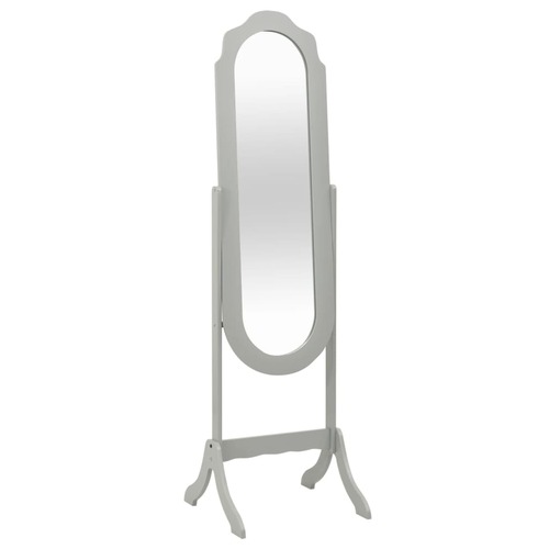 Free Standing Mirror Grey 46x48x164 cm
