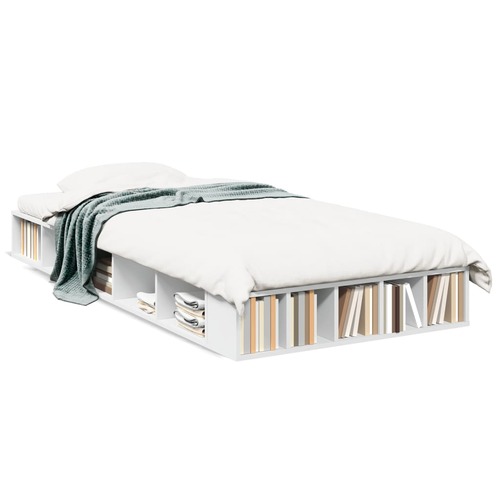 Bed Frame White 90x190 cm Engineered Wood