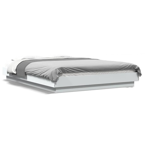 Bed Frame without Mattress White 135x190 cm