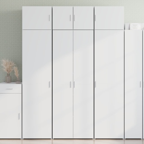 Highboard White 70x42.5x185 cm Engineered Wood