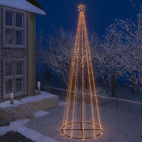 Christmas Cone Tree 752 Warm White LEDs Decoration 160x500 cm