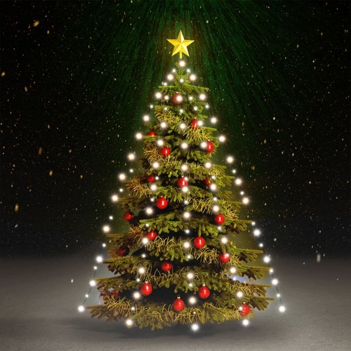 Christmas Tree Net Lights with 180 LEDs Cold White 180 cm