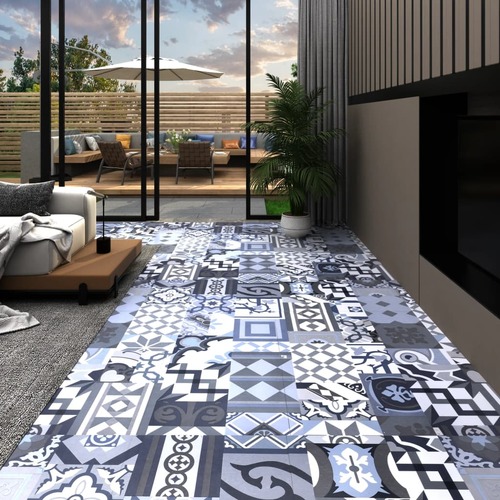 Self-adhesive Flooring Planks 20 pcs PVC 1.86m² Coloured Pattern