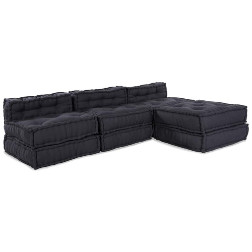 Cushion 4 pcs Anthracite 70 x 70 x 54 cm Polyester