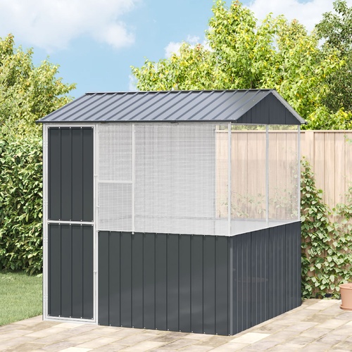 Bird Cage Anthracite 215x78x200 cm Galvanised Steel