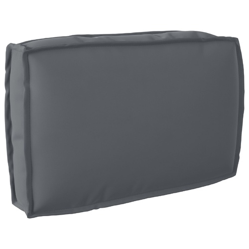 2 Piece Pallet Cushion Set Anthracite Oxford Fabric