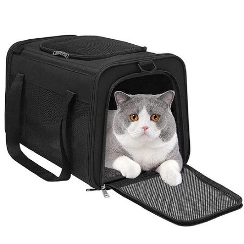 Floofi Portable Pet Carrier-L Size (Black)