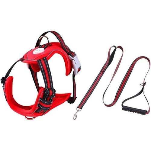 FLOOFI Dog Harness Vest M Size (Red)