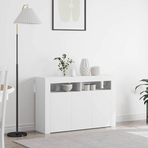 Sideboard White 116 x 30 x 75 cm Engineered Wood