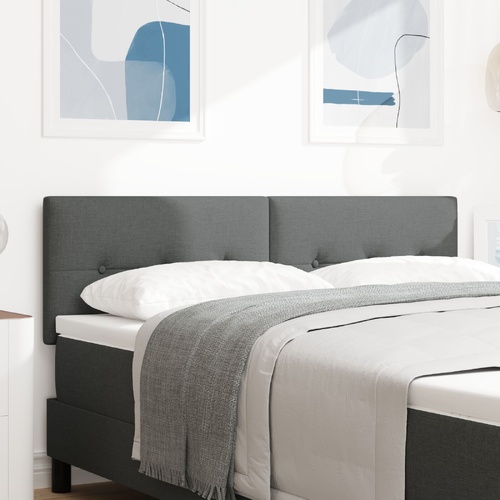 80cm Dark Grey Button Tufted LED Headboard